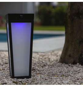 Pica led solar Lutec Dias con sensor 8,4W negra