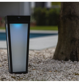 Pica led solar Lutec Dias con sensor 8,4W negra