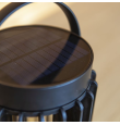 Lámpara led solar portátil Lutec Kozy 2,8W negra