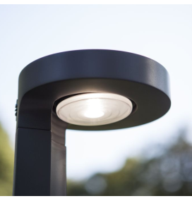 Baliza led solar Lutec Diso 2W gris oscura