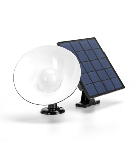 Foco led solar de pared 50W negro