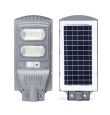 Farola led solar 100W con sensor de movimiento