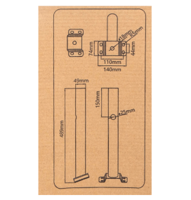 Soporte para farolas negro