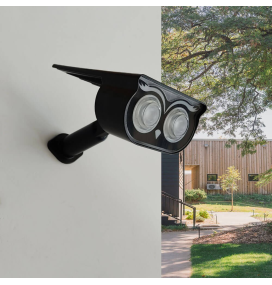 Aplique de pared y pica led solar 4500K IP65 negra