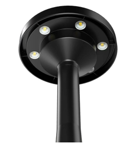 Aplique de pared y pica led solar CCT negra