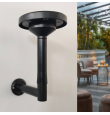 Aplique de pared y pica led solar CCT negra