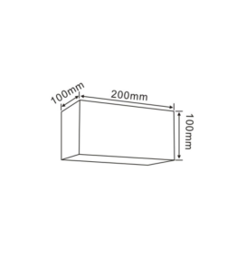 Aplique de pared led 005216 20W blanco