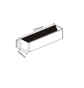 BAÑADOR DE PARED BLANCO 12W