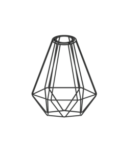 Pantalla de acero Eglo Capoliveri para colgante E27 negra