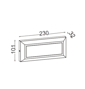APLIQUE DE PARED EXTERIOR HELENA  10.5W 400Lm 4000K