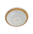 Plafón led 90M55M RGB con altavoz madera 69W Ø530mm