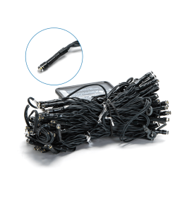 Cortina de luz led solar 3x1 cálida