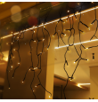 Cortina de luz led solar 5m cálida