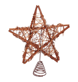 Estrella de ratán con luz led