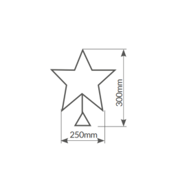Estrella de ratán con luz led