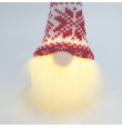Gnomo navideño con luz led 16cm