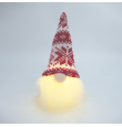 Gnomo navideño con luz led 16cm