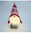 Gnomo navideño de pie con luz led Sicco 16cm