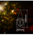 Gnomo navideño de pie con luz led Sicco 16cm