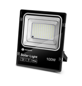 Foco proyector led solar 100W 6000K negro