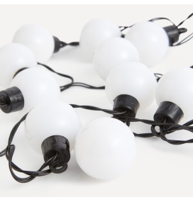 Guirnalda led bolas con cable 4m luz fría