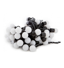 Guirnalda led bolas con cable 4m luz fría