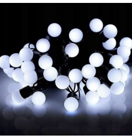 Guirnalda led bolas con cable 4m luz fría