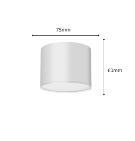 Plafón 6P0706 7W blanco