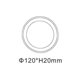 Downlight led redondo 10W CCT Ø120mm madera