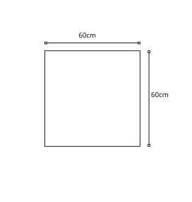 Plafón led cuaddrado 60x60 blanco CCT