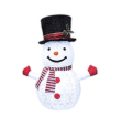 Muñeco de nieve plegable con 8 funciones de luz cálida 70cm