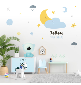 Lámpara de mesa infantil Osito azul