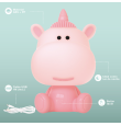 Lámpara de mesa infantil Unicornio rosa