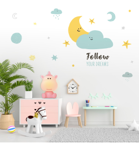 Lámpara de mesa infantil Unicornio rosa