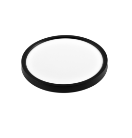 Plafón led redondo superficie 18W CCT negro Ø23cm