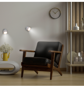 Aplique de pared led Newgarden Roll 8 batería recargable blanco