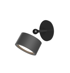Aplique de pared led Newgarden Roll 8 batería recargable negro