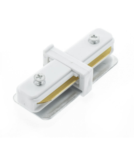 Conector I reforzado para carril monofásico blanco
