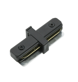 Conector I reforzado para carril monofásico negro