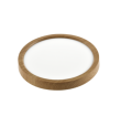 Plafón led redondo superficie 42W CCT madera Ø50cm