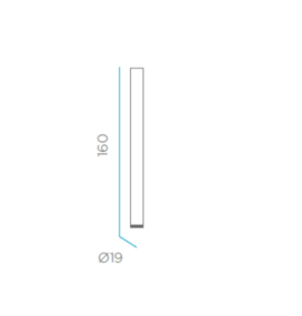 Lámpara de pie led Newgarden Fity 160 batería recargable blanca
