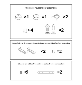 Lineal led colgante o superficie blanco 118cm 40W 3000K