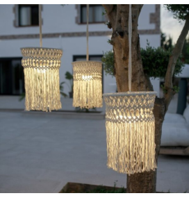 Lámpara colgante Newgarden Mykonos batería recargable