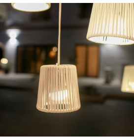 Lámpara colgante Newgarden Conta mini blanco batería recargable