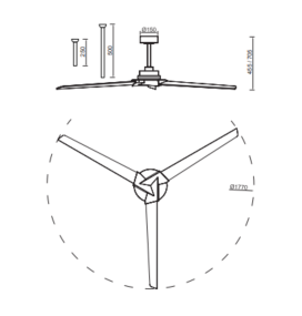 Ventilador led de techo con aspas reversibles Mantra Brisa blanco IP44