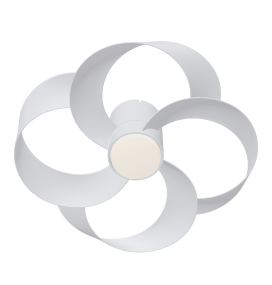 Ventilador led de techo con aspas Mantra Rose blanco
