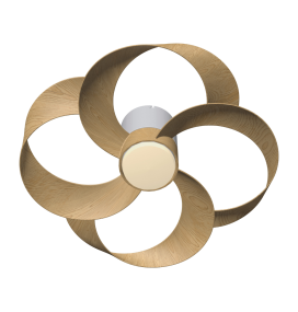 Ventilador led de techo con aspas Mantra Rose madera