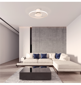 Ventilador led de techo con aspas Mantra Soho blanco