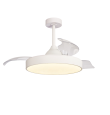 Ventilador led con aspas retráctiles Mantra Alaska blanco