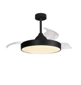 Ventilador led con aspas retráctiles Mantra Alaska mini blanco